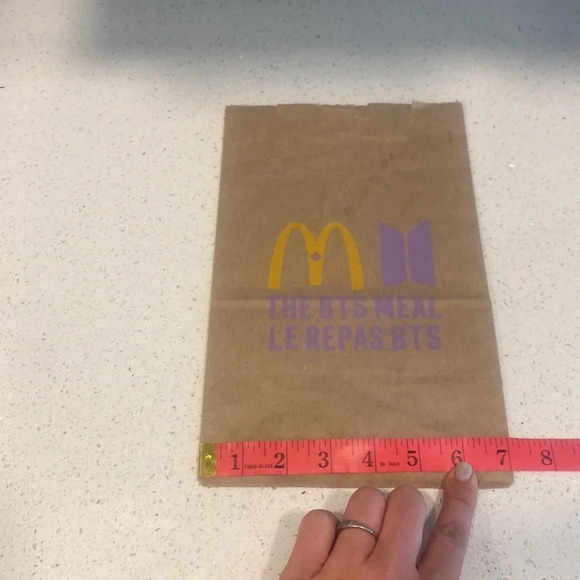 Rare find!! McDonald’s  BTS brown paper bag Collectors - Picture 6 of 6